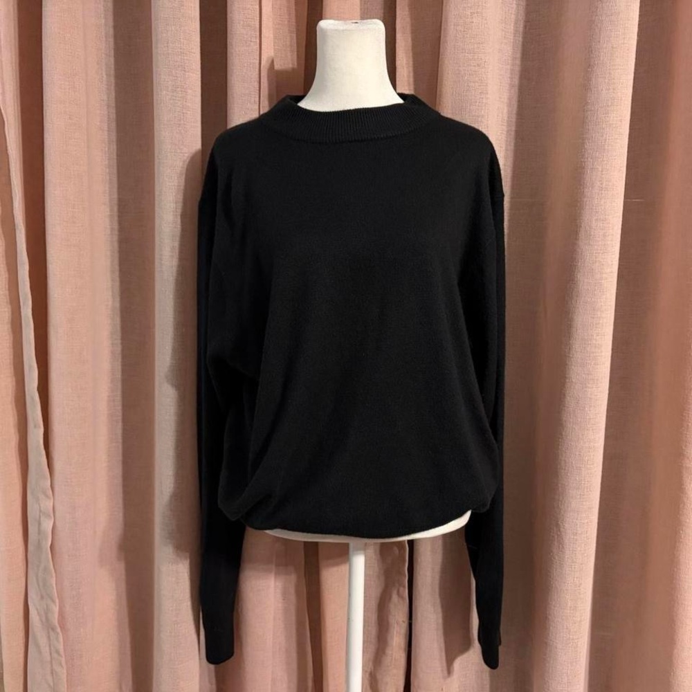 vintage slouchy black sweater